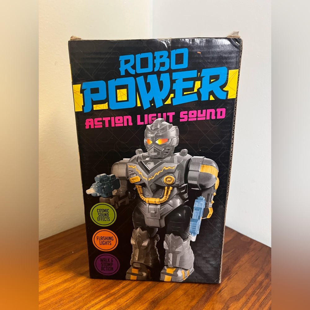 Robo Power Walking Robot Toy + Lights & Sound Action- 2015 Five Below Exclusive - Picture 3 of 6